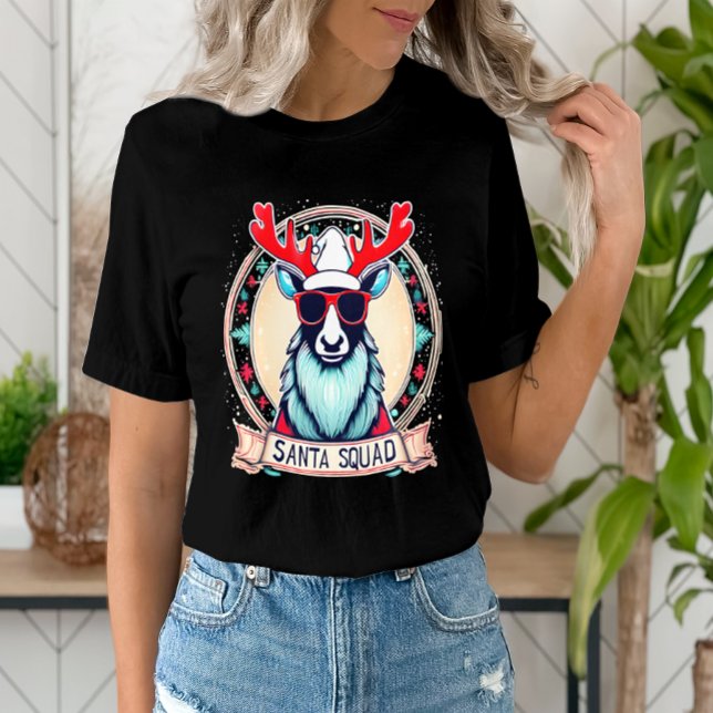 Santa Squad Coola Reindeer Glasses Festive Christm T Shirt (Skapare uppladdad)
