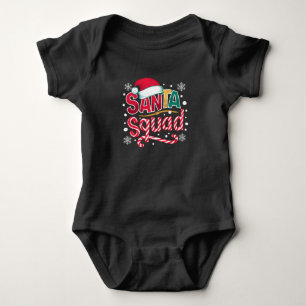 Santa Squad Jul Squad Familj Matchande Santa Besät T Shirt