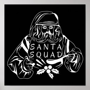 SANTA SQUAD Lustiga julklappar Poster