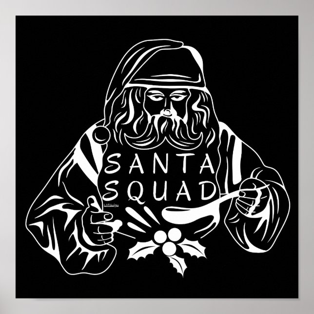 SANTA SQUAD Lustiga julklappar Poster (Framsidan)