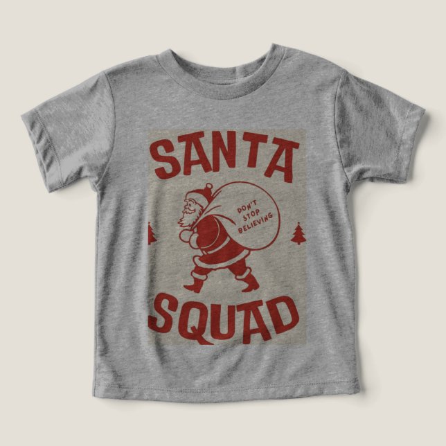 SANTA SQUADE IN RED FÄRG DISIGN ON T T SHIRT (Design Framsida)