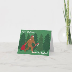 Santa Squatch juljubel från Bigfootsen Helgkort