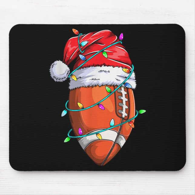 Santa Srts Design För manar Boys-julfotboll Musmatta (Framsidan)