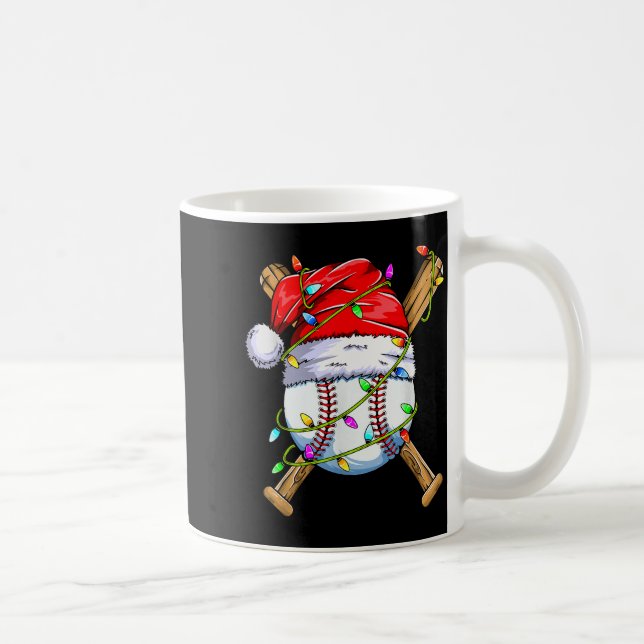 Santa Srts Design For Men Boys Christmas Baseball  Kaffemugg (Höger)