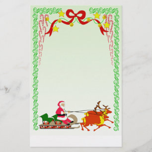 Santa Stationery Brevpapper