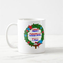 Santa Steer - God jul Y'all Kaffemugg