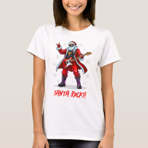 Santa Sten! Funny Jultomten som spelar gitarr T Shirt