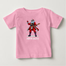 Santa Sten! Funny Jultomten som spelar gitarr T Shirt