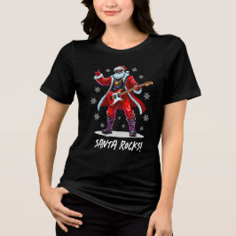Santa Sten! Funny Jultomten som spelar gitarr T Shirt