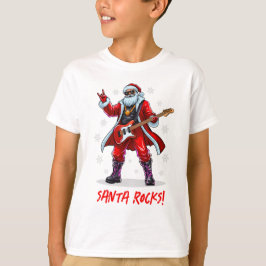 Santa Sten! Funny Jultomten som spelar gitarr T Shirt