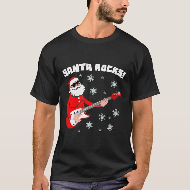 Santa Sten julklapp T Shirt (Framsida)