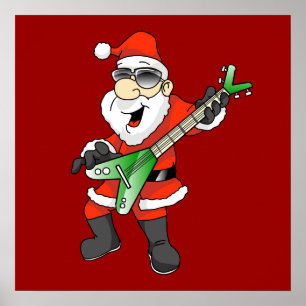 Santa Sten Poster