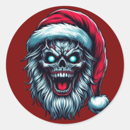Santa Stickers Runt Klistermärke