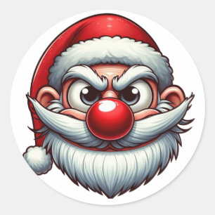 Santa Stickers Runt Klistermärke
