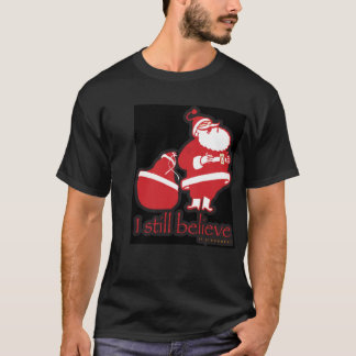 Santa stillar jag tro… i presenter t-shirt