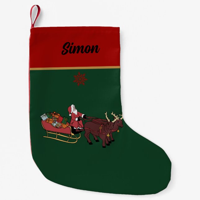 Santa Stocking Liten Julstrumpa (Framsidan)