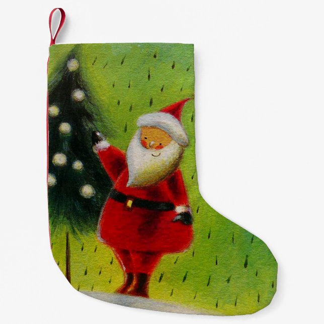 Santa Stocking Liten Julstrumpa (Framsidan)