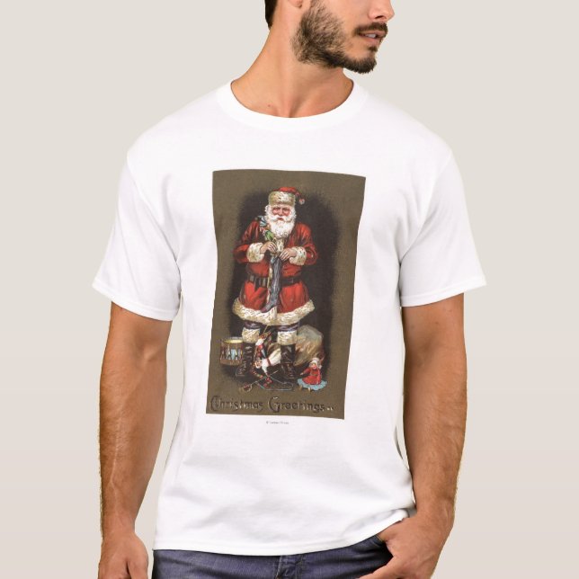 Santa stoppningstrumpa med nötknäpparen tee (Framsida)