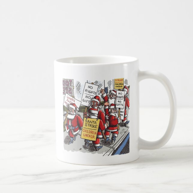 Santa Strejka lämnat hand mugg (Höger)