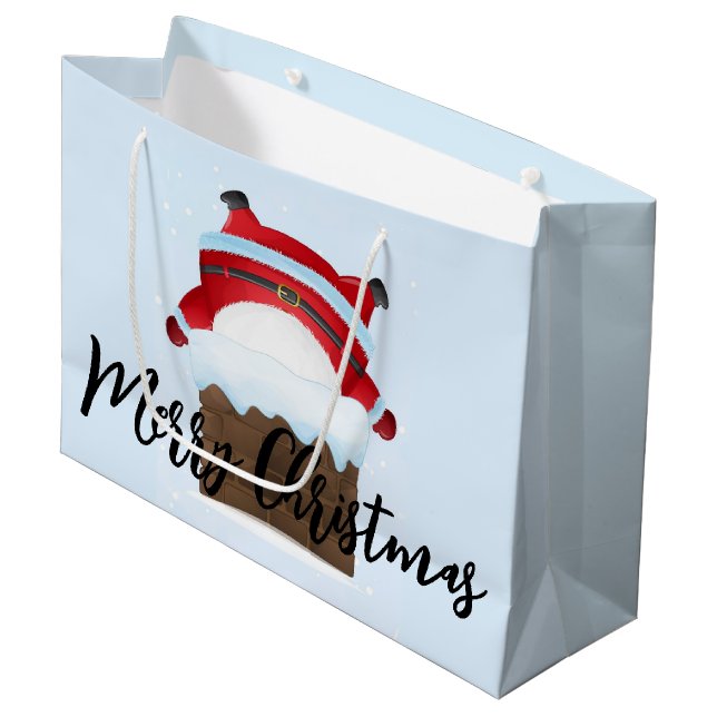 Santa Stuck i Skorsten (Framsidan Vinklad)