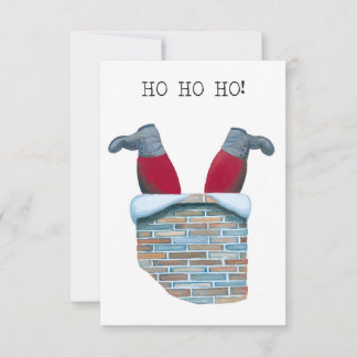 Santa Stuck i Skorsten kort