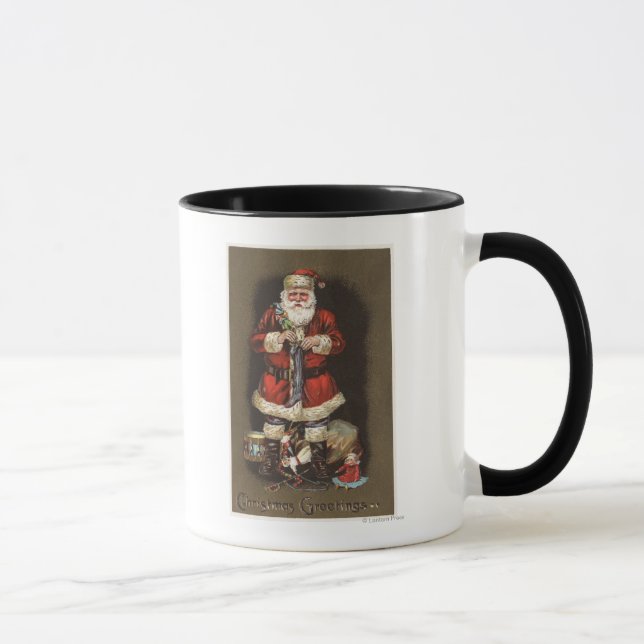 Santa Stuffing Stocking med Nutcracker Mugg (Höger)