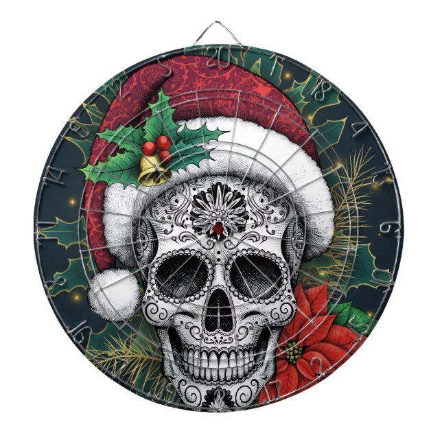 Santa Sugar Skull Darttavla (Framsidan)