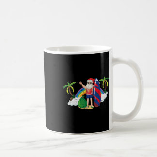 Santa Surfing Jul Jul Jul Tropical Be Kaffemugg