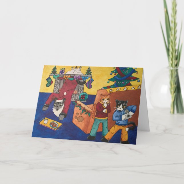 Santa Surprise Helgkort (Framsida)