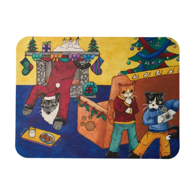 Santa Surprise Magnet (Horisontell)