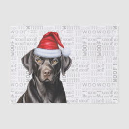 Santa Svart lab Hund - Helgdag vid jul