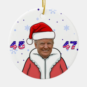 Santa T 45-47 julprydnad Julgransprydnad Keramik