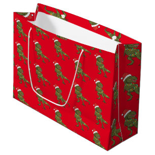 Santa T-Rex Dinosaur jul Julafton