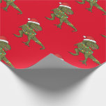 Santa T-Rex Dinosaur-julafton Julafton Wrapping Pa Presentpapper<br><div class="desc">Santa T-Rex Dinosaur-julafton Julafton Wrapping Papper</div>