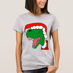Santa T-Rex Shirt Tee
