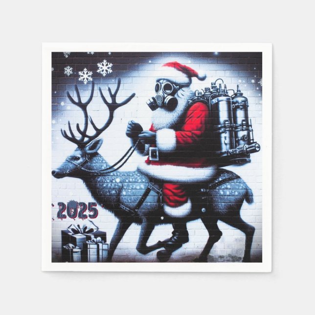 Santa T-Shirt Pappersservett (Framsidan)