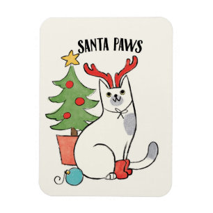 Santa tafsar den renkatten magnet