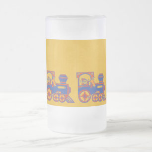 Santa Tåg Frostat Ölglas