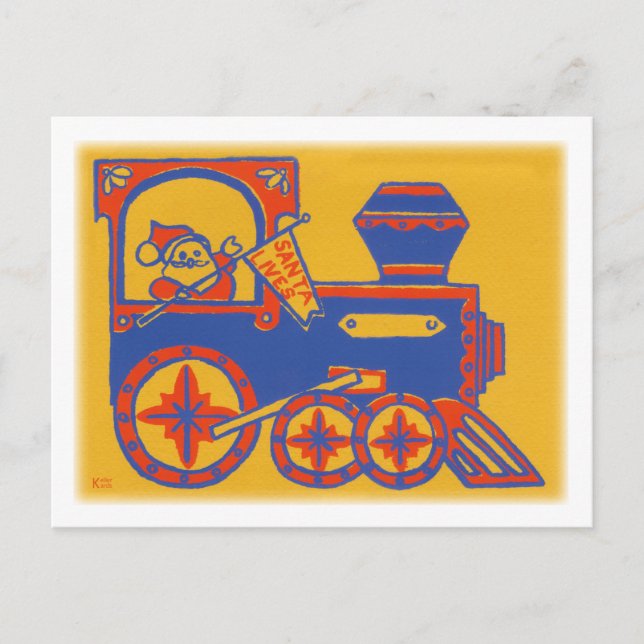 Santa Tåg Helg Vykort (Framsida)