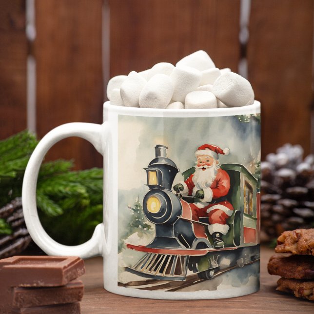 Santa Tåg jul Kaffemugg (Skapare uppladdad)