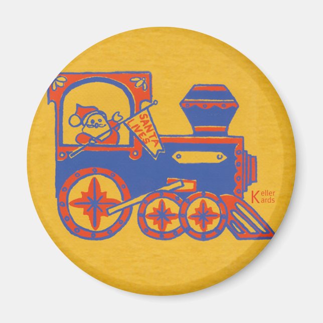 Santa Tåg Magnet (Framsidan)
