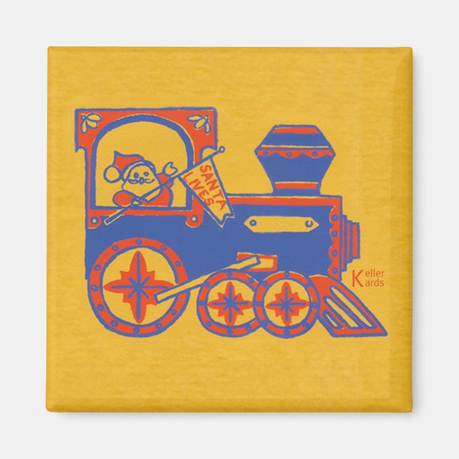 Santa Tåg Magnet (Framsidan)