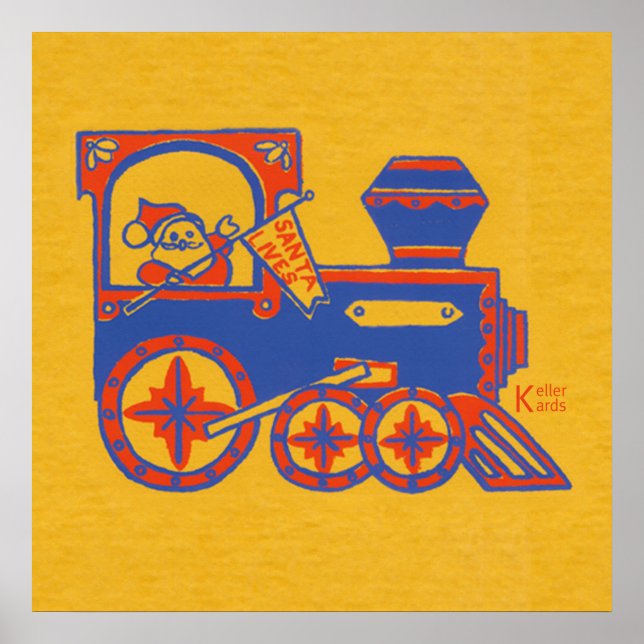 Santa Tåg Poster (Framsidan)