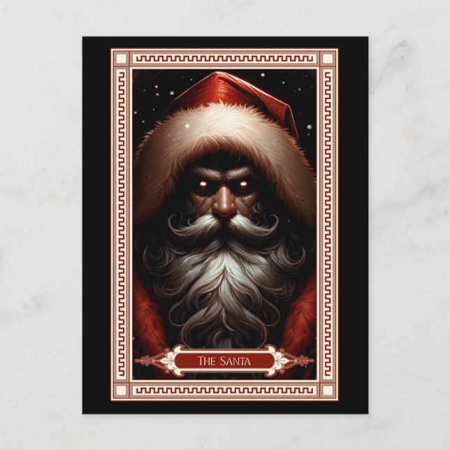 Santa Tarot Card Vykort (Framsida)