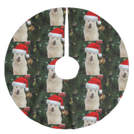 Santa Tass - Crystal the Husky Hund Julgransmatta Borstad Polyester