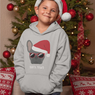 Santa Tass jul Blue Fransk Bulldog T Shirt