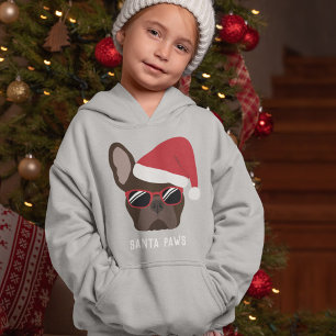 Santa Tass jul Brown Fransk Bulldog T Shirt