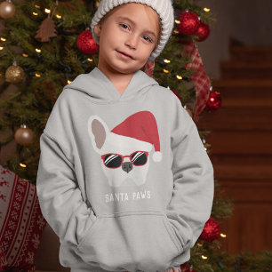 Santa Tass jul White Fransk Bulldog T Shirt