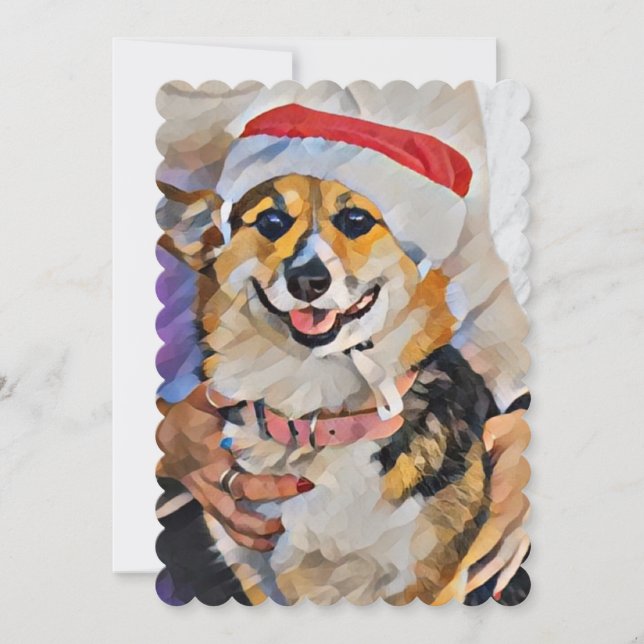 Santa Tass kommer till Town Inbjudningar (Framsida)