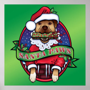 Santa Tass Poster
